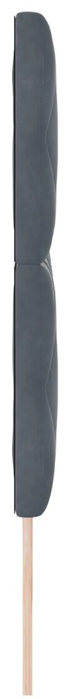 Cabeceira Design de Blocos de Diamante Cinza Escuro 200 cm Veludo
