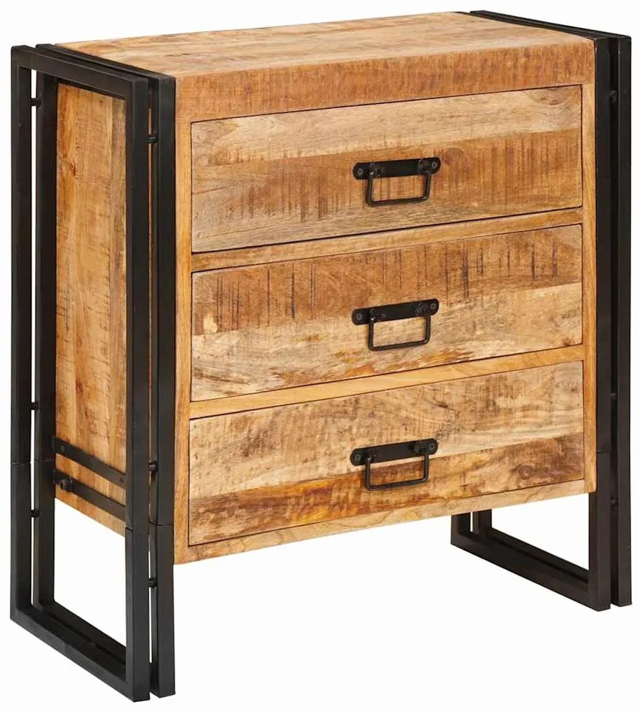 vidaXL Buffet Castanho 66 x 33 x 70 cm Madeira de manga maciça
