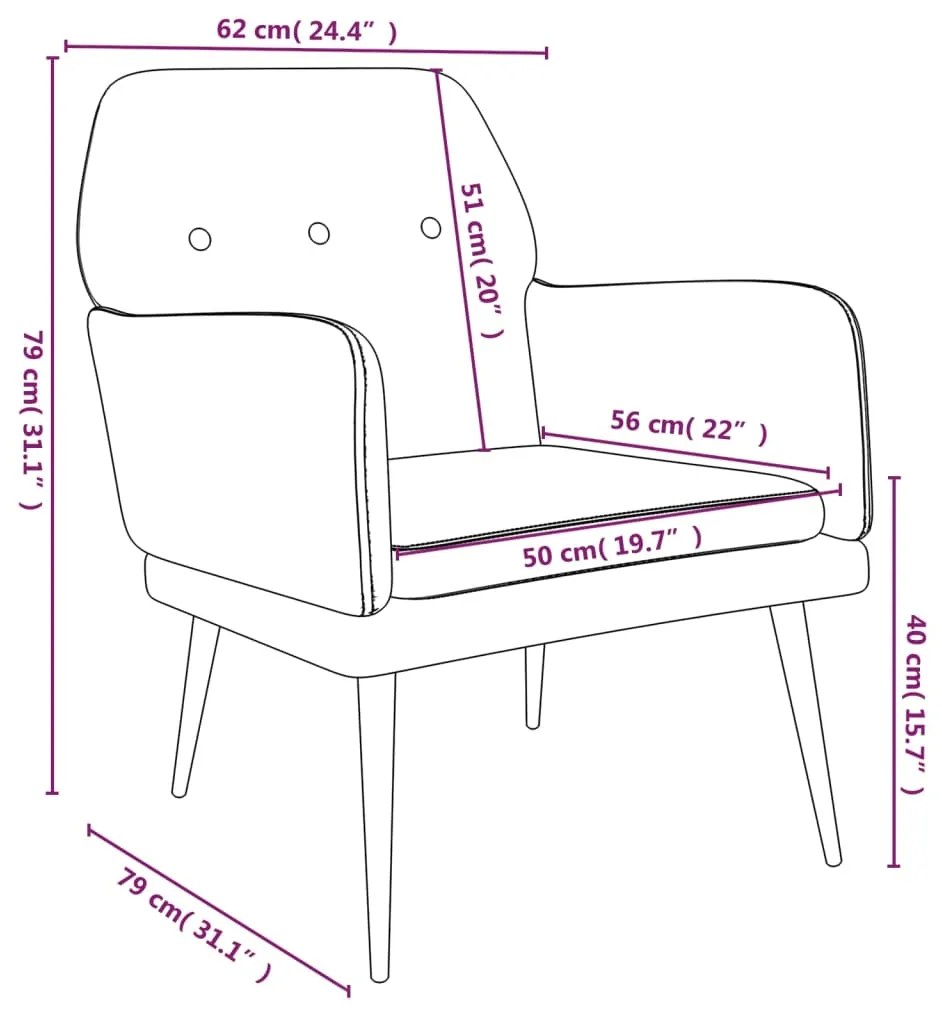 Poltrona de Descanso Stella em Veludo - Cinzento Escuro - Design Moder