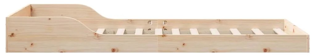 Estrutura da Cama Castanho 80 x 200 cm Madeira de pinho maciça