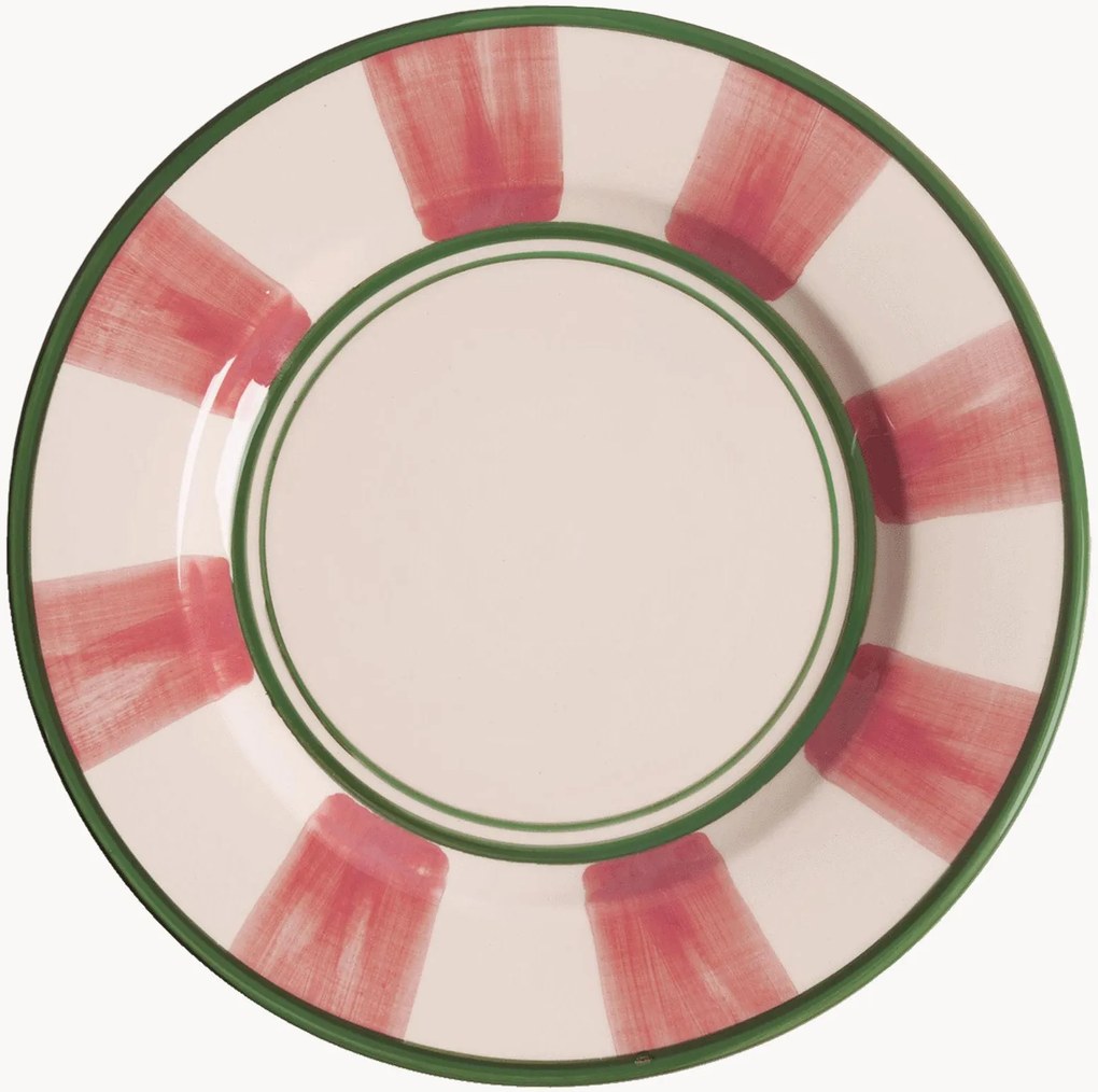 Prato de salada pintado à mão Circus