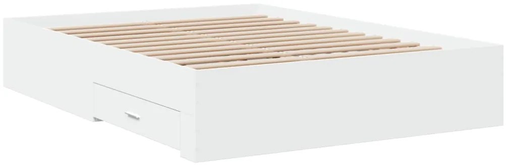 Estrutura cama c/ gavetas 120x190cm derivados de madeira branco