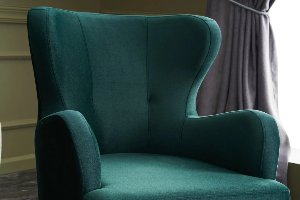 Cadeirão Karina – Verde Petróleo – 73x87x80 cm