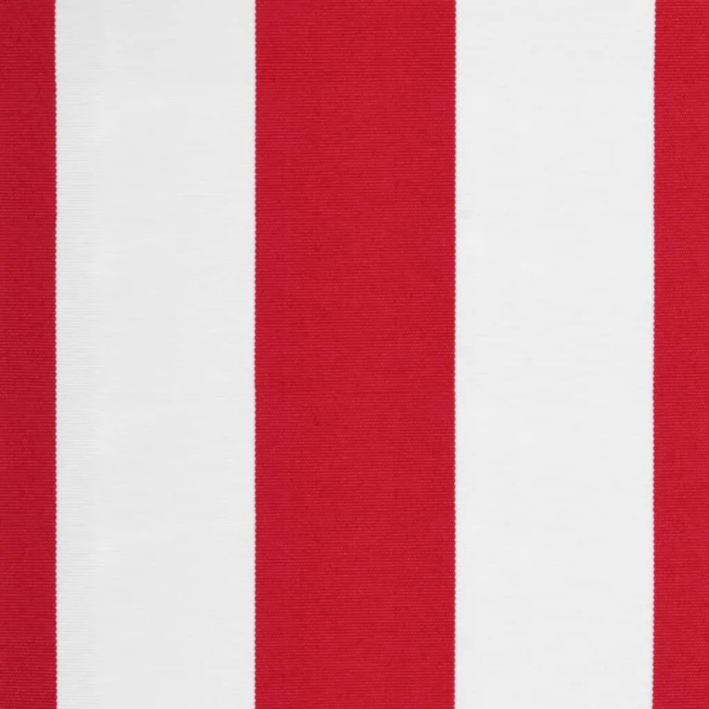 Tecido substituição p/ sanefa toldo 4 m riscas vermelho/branco