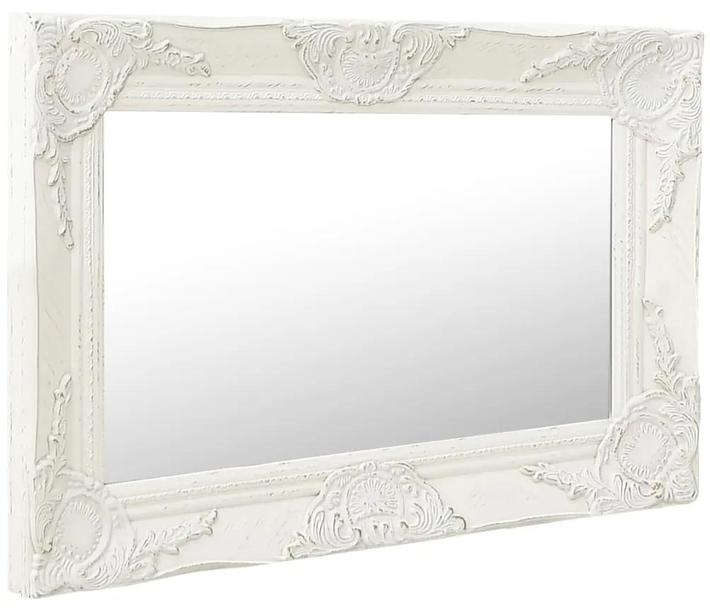 Espelho de parede estilo barroco 60x40 cm branco