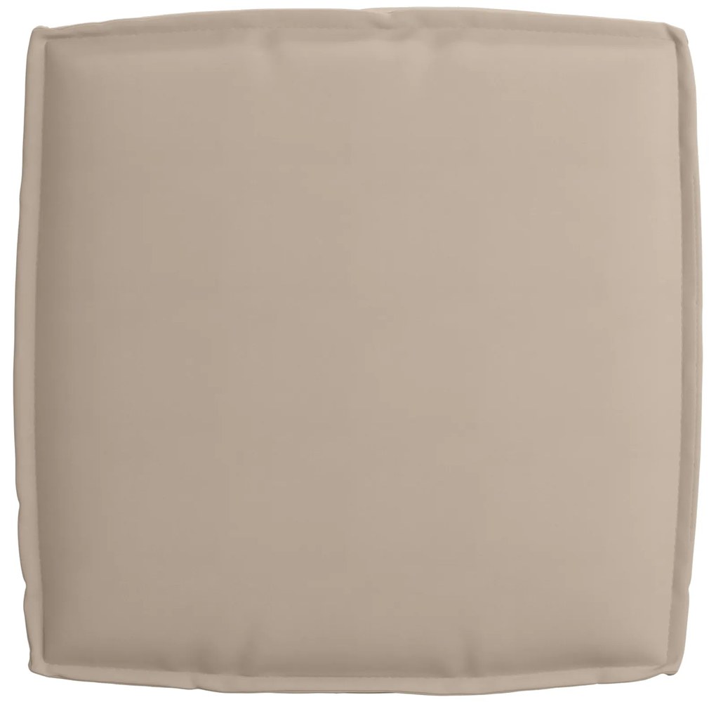 Almofada de Pallet para Assento Taupe 60x60x12 cm Tecido Oxford