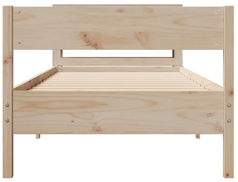 Cama sem colchão 90x200 cm madeira de pinho maciça