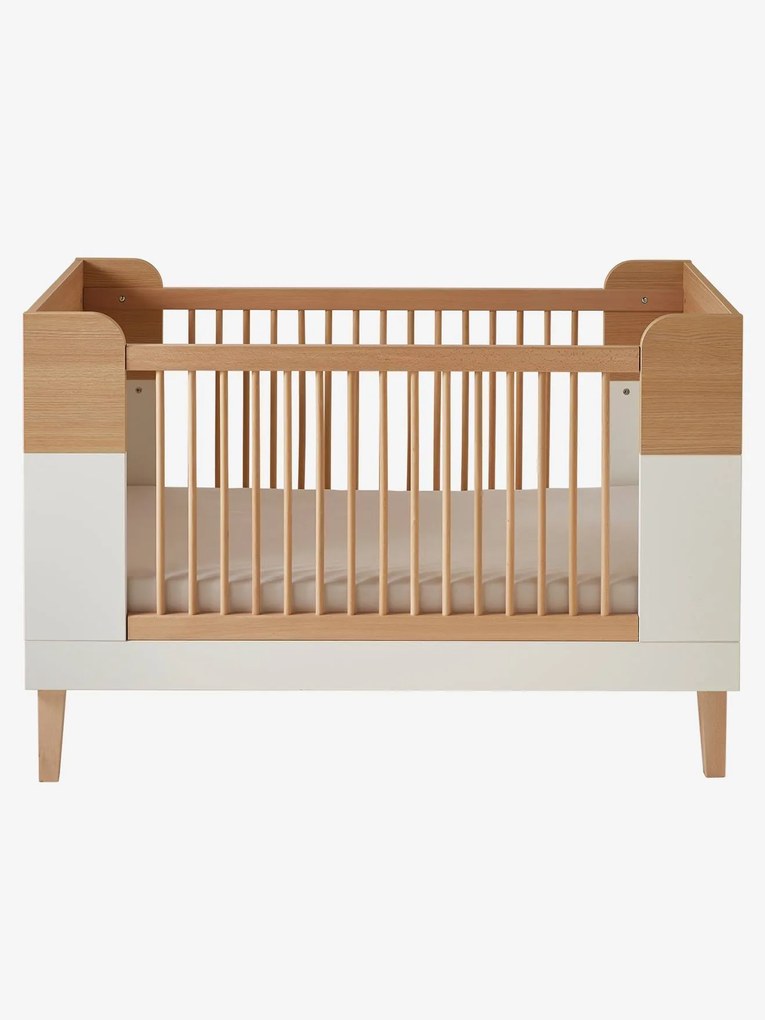 Agora -20%: Cama transformável, de bebé, MOKA branco medio liso