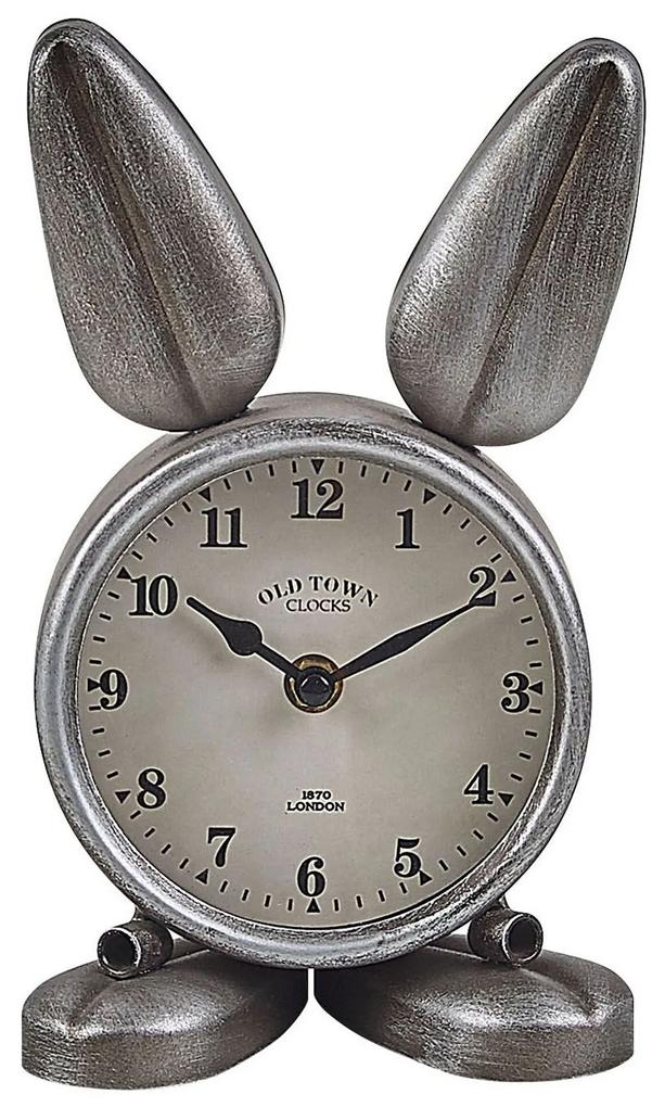 Relógio de mesa prateado 24 cm THUSIS Beliani