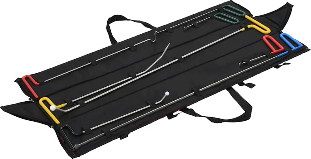 vidaXL 8 pcs conjunto reparação mossas sem repintura aço inoxidável