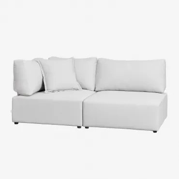 Sofá Modular De Canto De 2 Peças Kata Creme Bege - Sklum