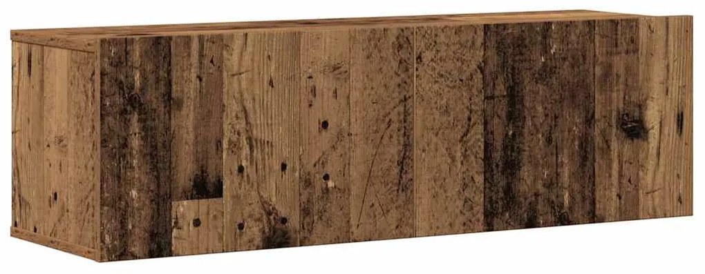 Conjunto de armário TV de parede 6 pcs madeira madeira velha