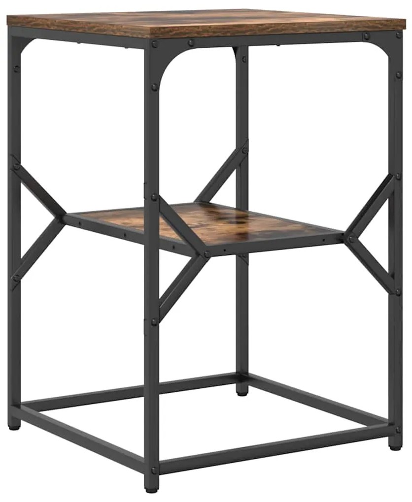 Mesa Lateral vidaXL Carvalho Defumado 41x40x60 cm Madeira Engenharia