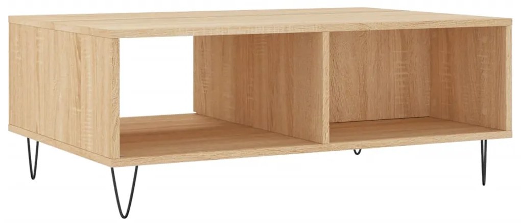 Mesa de centro 90x60x35 cm derivados de madeira carvalho sonoma