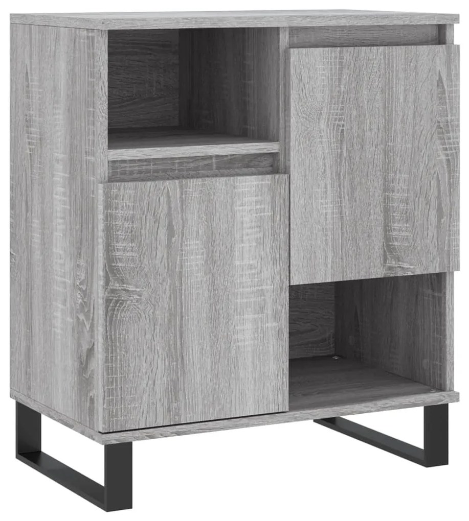Aparadores 2 pcs derivados de madeira cinzento sonoma