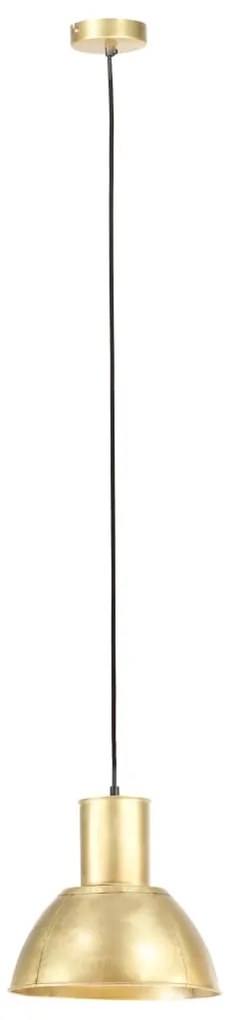 Candeeiro suspenso redondo 25 W 28,5 cm E27 bronze