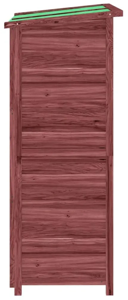 Abrigo p/ ferramentas jardim 83x57x140 cm pinho maciço cor moca
