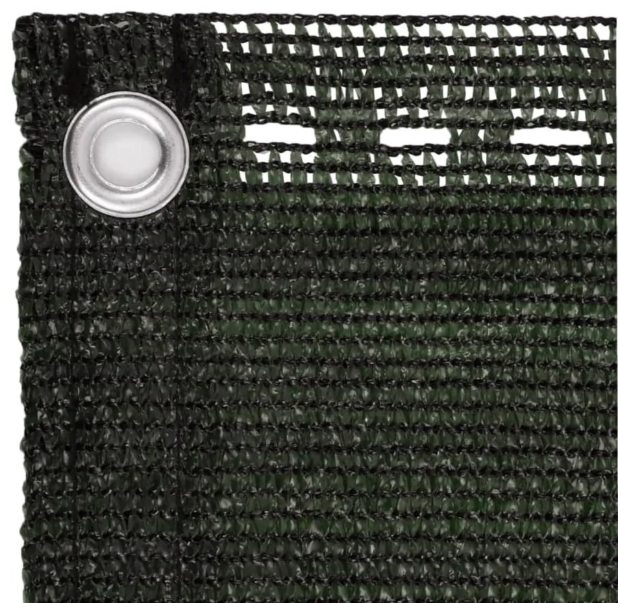 Tela de varanda 75x500 cm PEAD verde-escuro