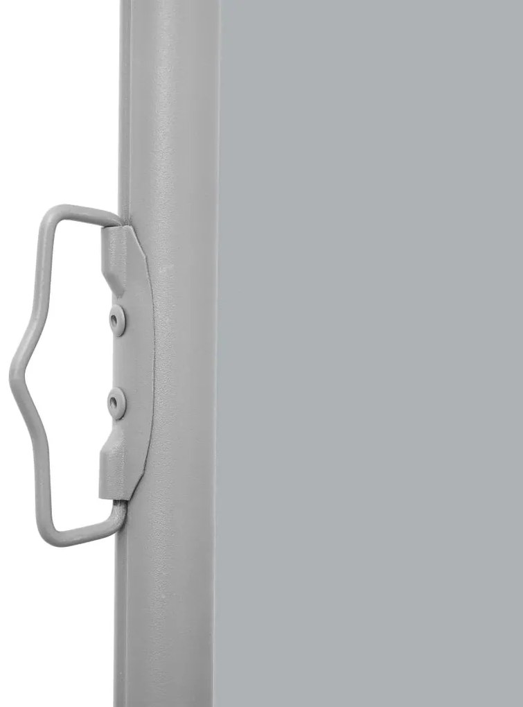 Toldo lateral retrátil, 160 x 600 cm, cinzento