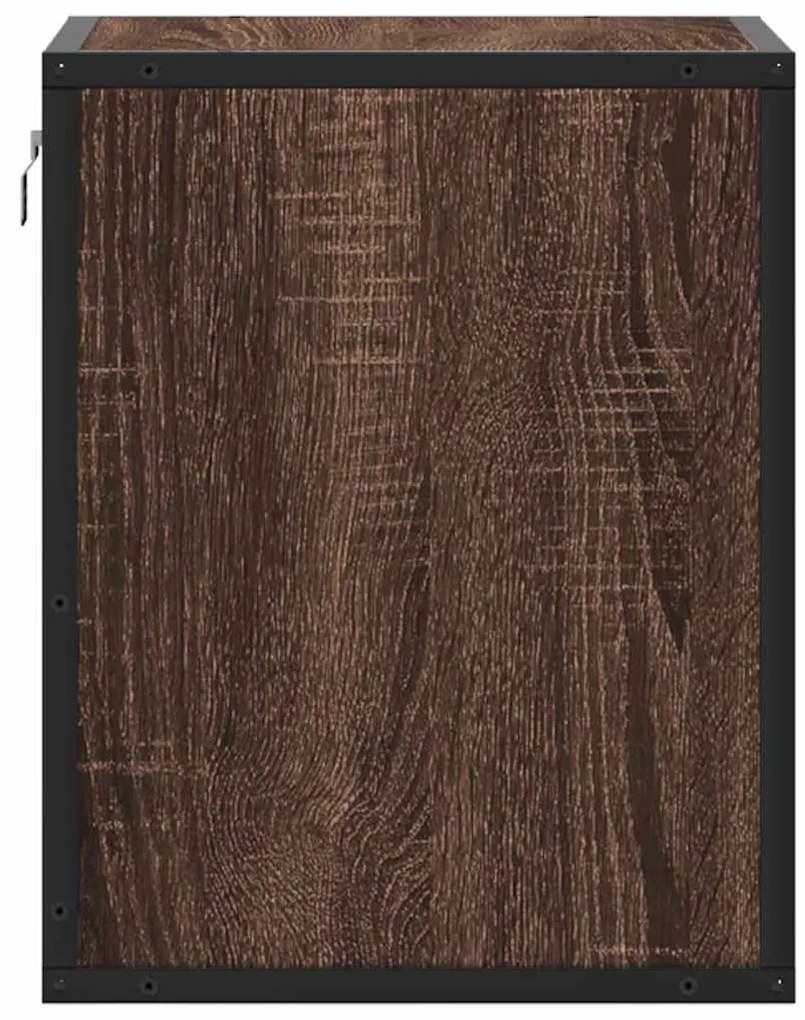 Mesa de cabeceira de parede 40x31x39,5 cm carvalho castanho