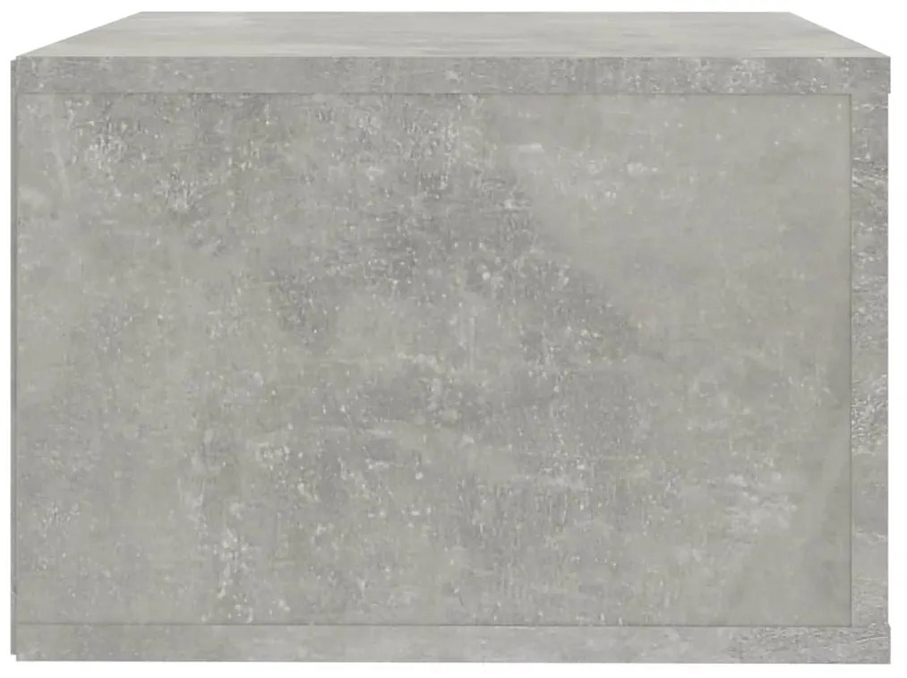 Mesa de cabeceira de parede 50x36x25 cm cinzento cimento