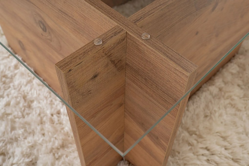 Mesa de Café Vetrino - Pinho Atlântico - 105x40x65cm