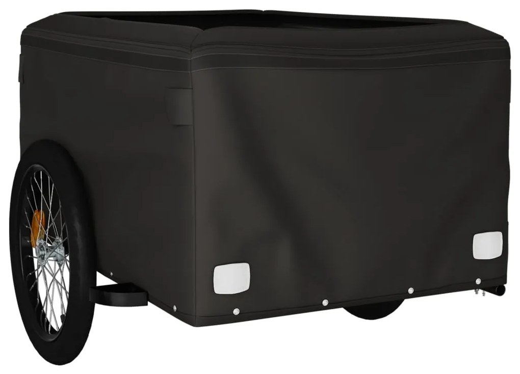 Reboque para bicicleta 45 kg ferro preto e cinza