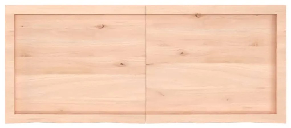 Tampo de mesa 120x50x(2-6) cm carvalho maciço não tratado