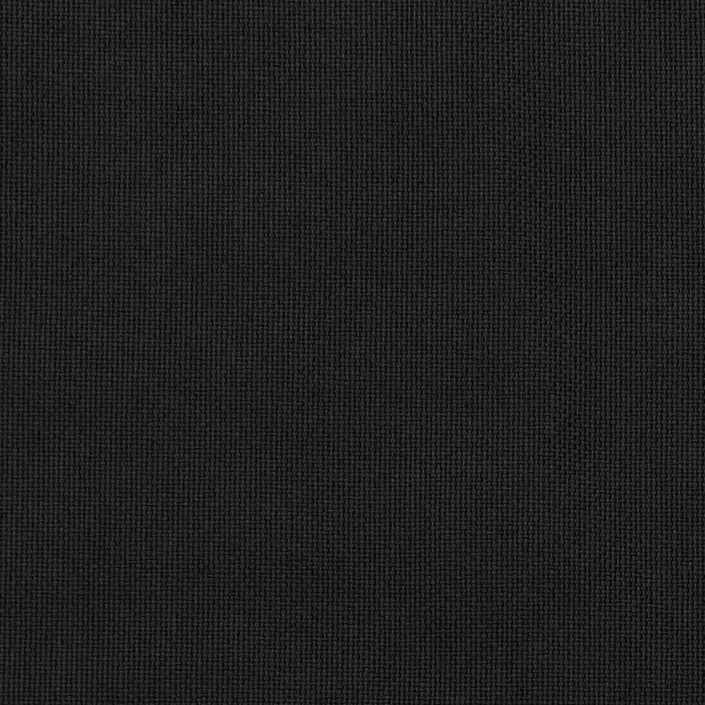 Cortinas opacas aspeto linho com ganchos 290x245 cm preto