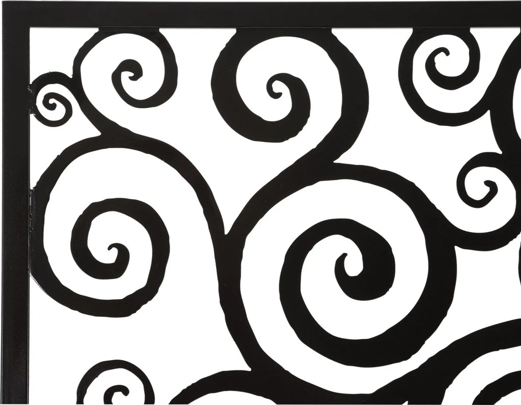 PAINEL DE PAREDE DE FERRO TRÊS PLUS 100X1X100 CM PRETO