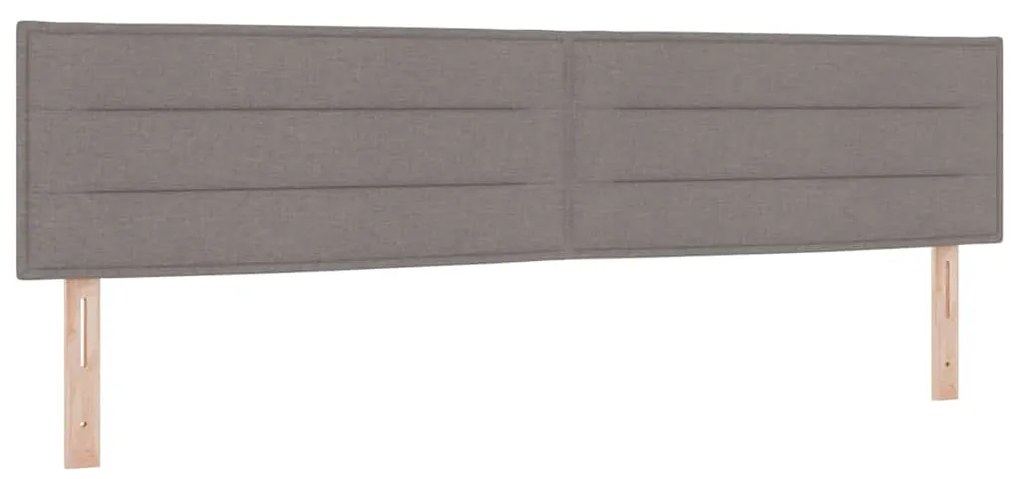 Cabeceira vidaXL Design Linhas Taupe 200 cm Tecido