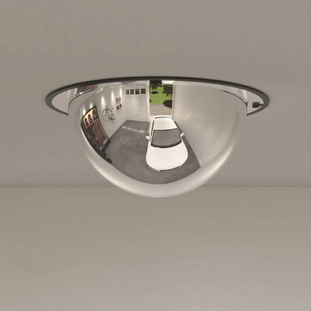 vidaXL Espelho de trânsito totalmente abobadado Ø40 cm acrílico