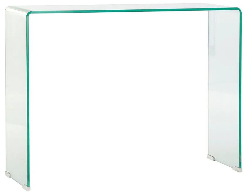 Mesa de apoio DKD Home Decor Transparente Cristal (100 x 28 x 75 cm)