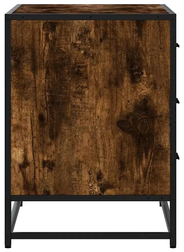 Cómoda de 3 Gavetas - 70x41x56 cm - Derivados Madeira Carvalho Fumado
