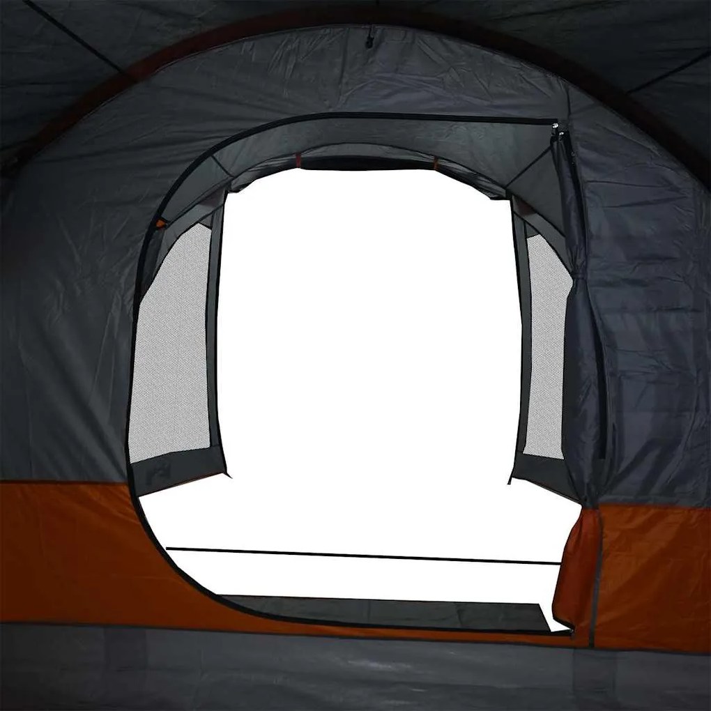 Tenda familiar túnel para 8 pessoas impermeável cinzento