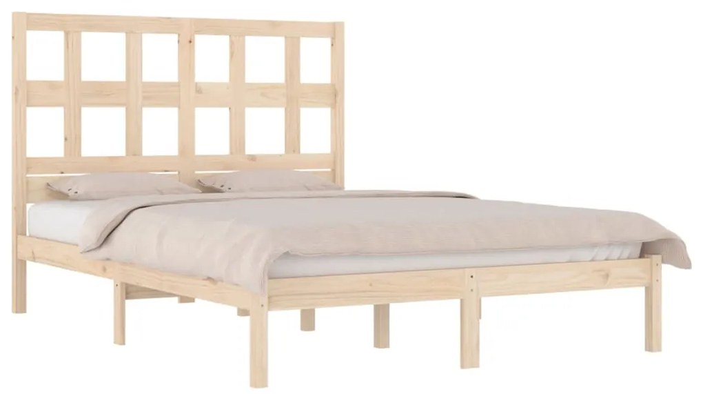 Cama sem colchão 160x200 cm madeira de pinho maciça