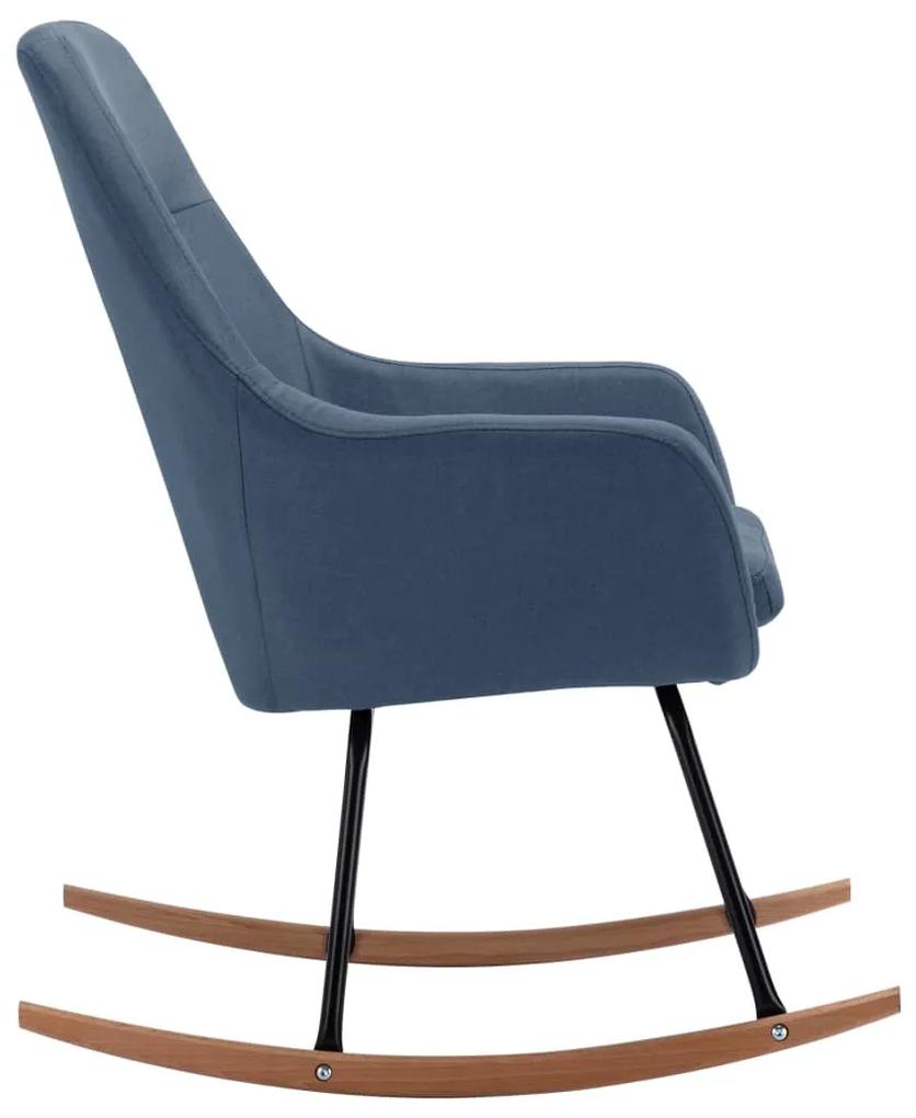 Cadeira de baloiço tecido azul