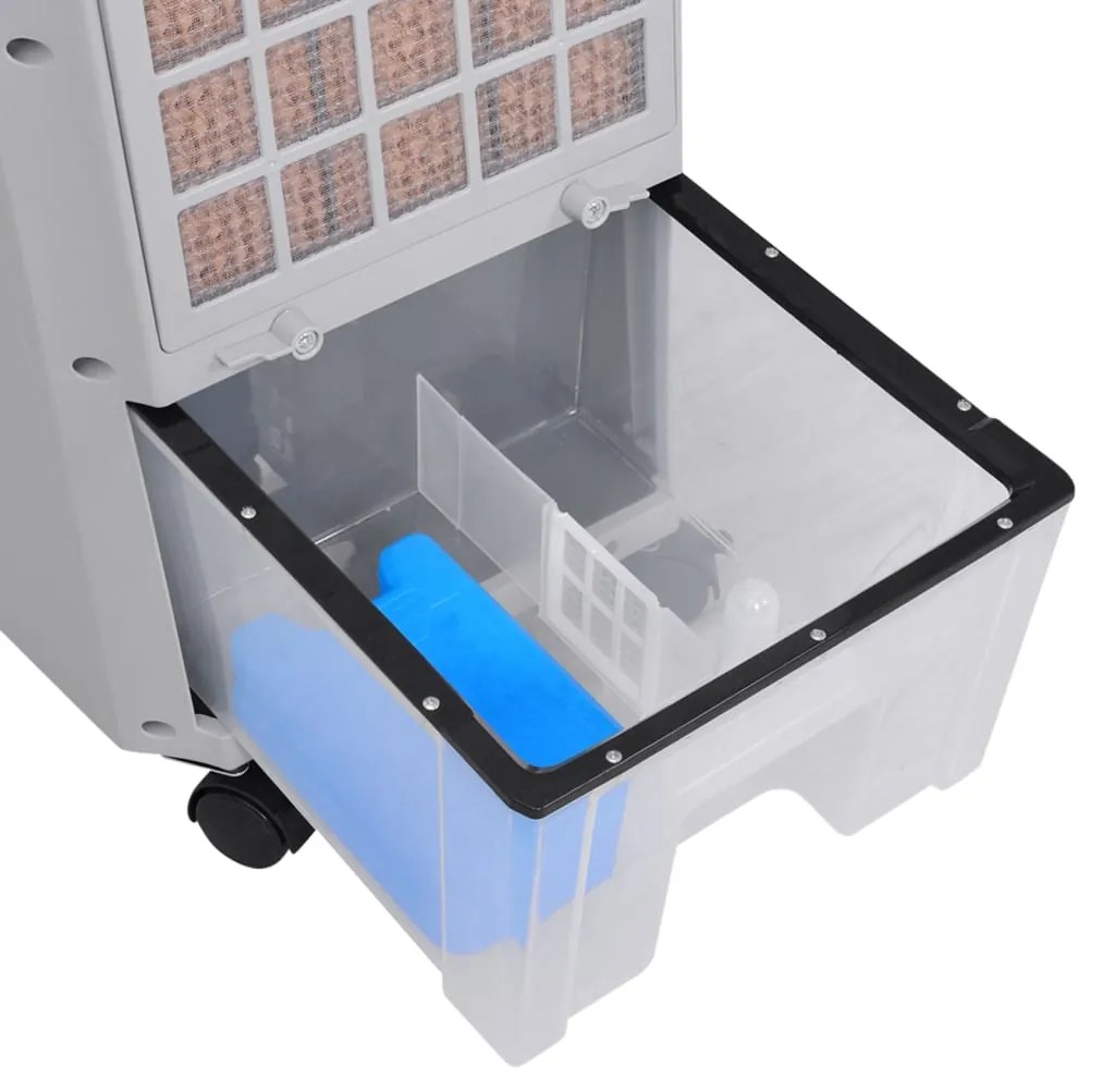 Climatizador de ar portátil 120 W 8 L 385 m³/h 37,5x35x94,5 cm