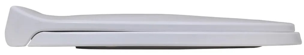 Tampos sanita com tampas de fecho suave 2 pcs plástico branco