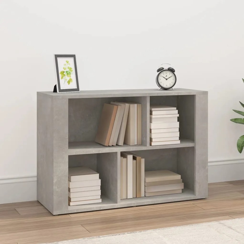 819480 vidaXL Aparador 80x30x54 cm derivados de madeira cinzento cimento
