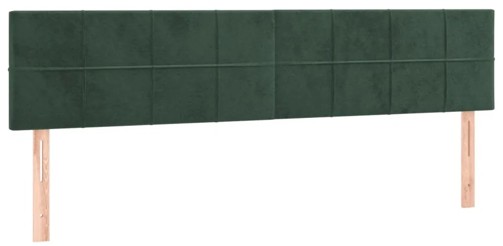 Estrutura de cama com colchão verde escuro 120x190 cm Veludo