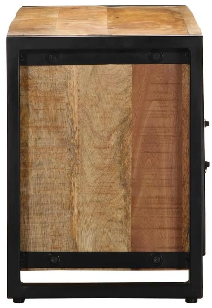 Móvel TV 100x30x40 cm Manga de madeira áspera maciça