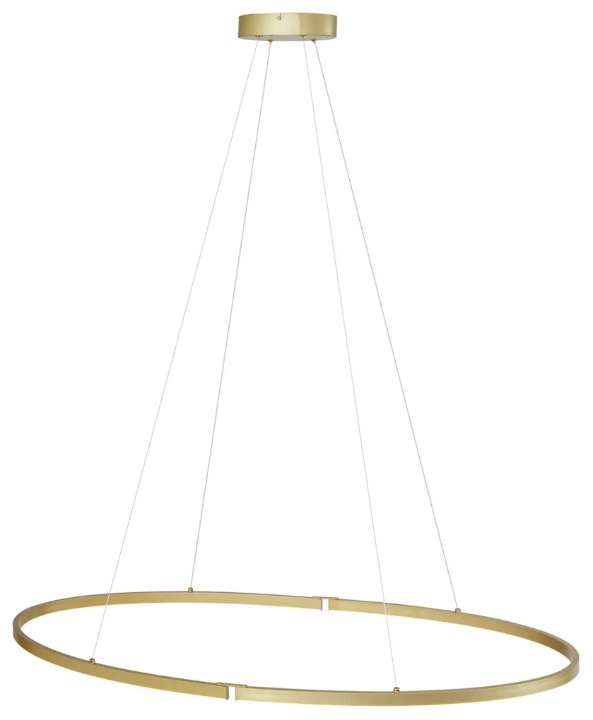 Candeeiro suspenso de design latão 120cm Incl. LED regulável em 3 níveis - Ovallo