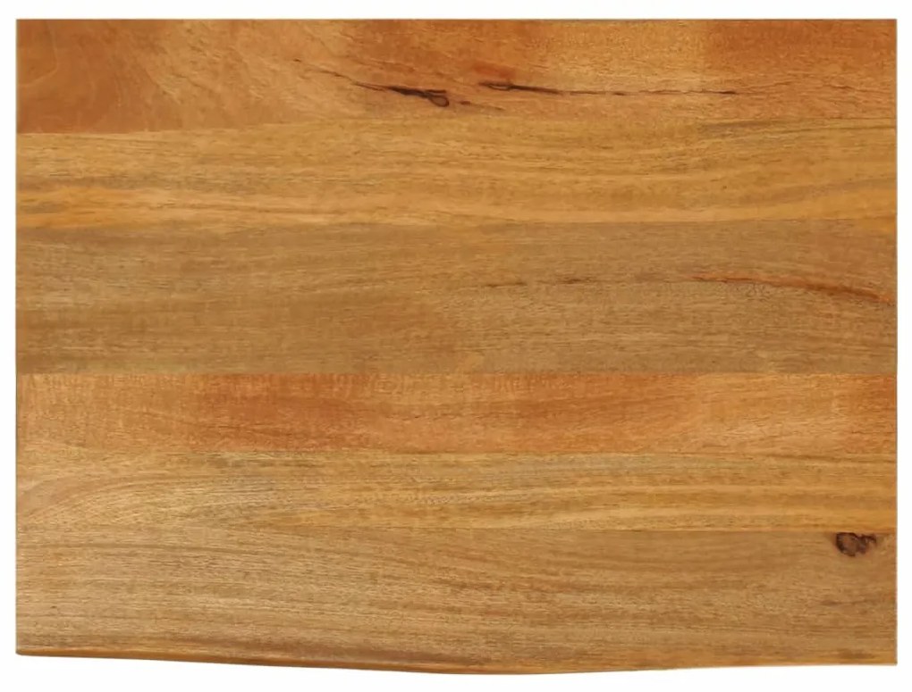 vidaXL Tampo de mesa c/ borda viva 70x60x3,8 cm mangueira maciça