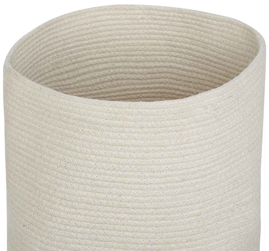 Conjunto de 2 cestos em algodão branco SILOPI Beliani