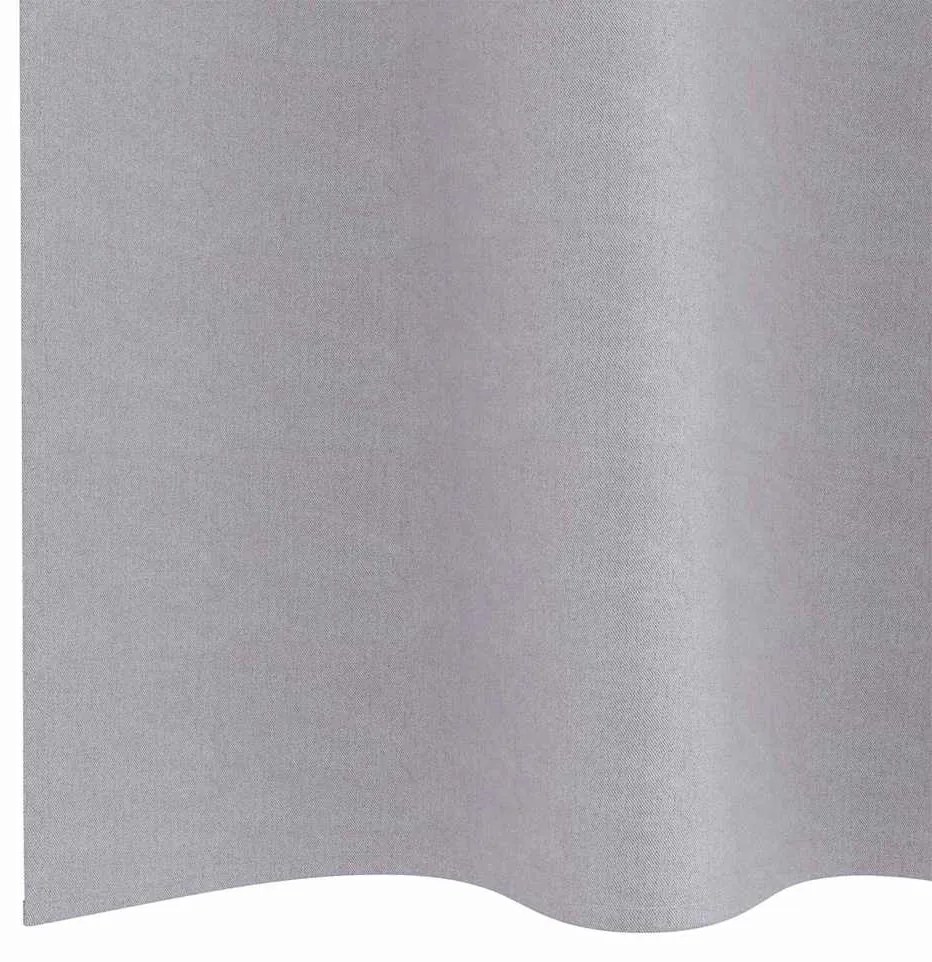Cortinas 2 pcs Cinza Metálico 245 x 140 cm Poliéster