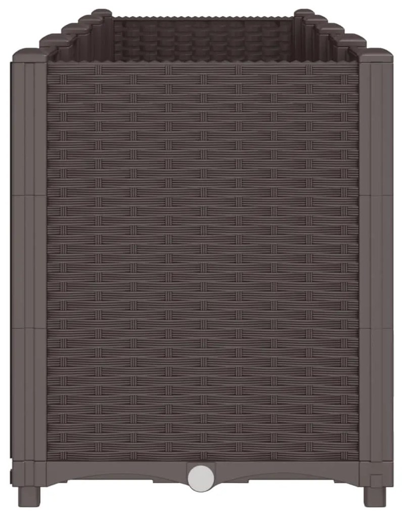 Vaso/floreira 160x40x53 cm PP castanho