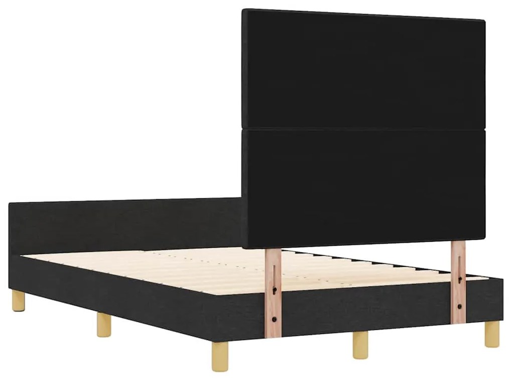 Cama vidaXL Preta 120x200 cm em Tecido