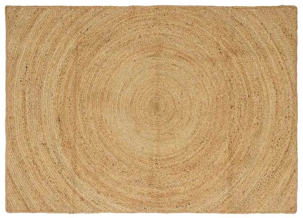 vidaXL Tapetes de área Retangular Castanho 140 x 200 cm Juta