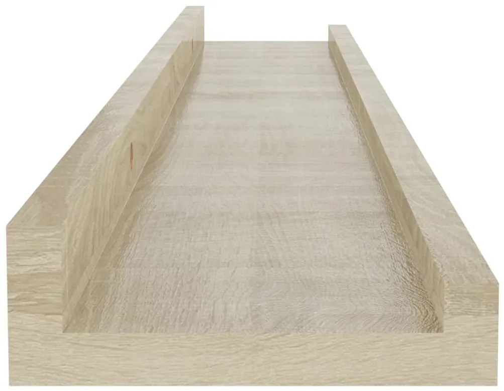 Prateleiras de parede 4 pcs 60x9x3 cm carvalho sonoma
